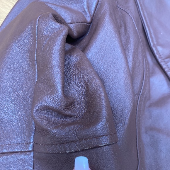 Metro Style Genuine Leather Blazer Jacket - Picture 6 of 7